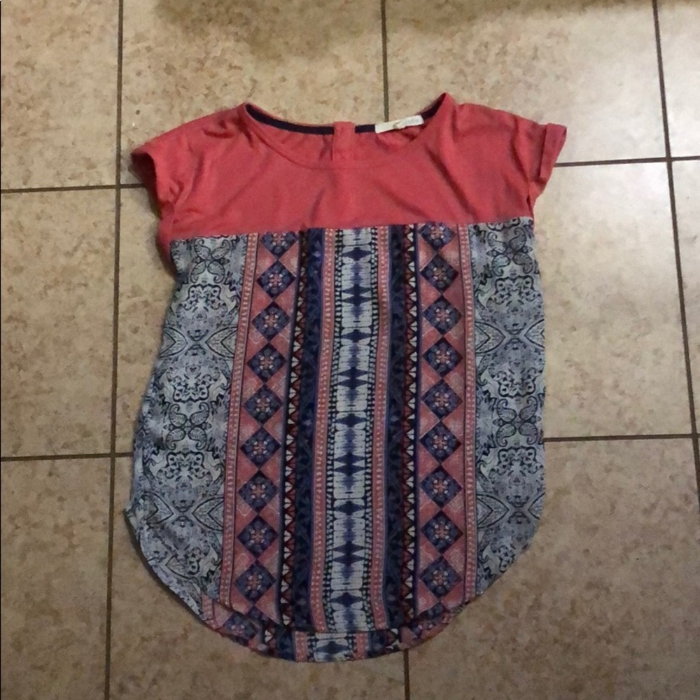 Rewind Pink and blue shirt size small
